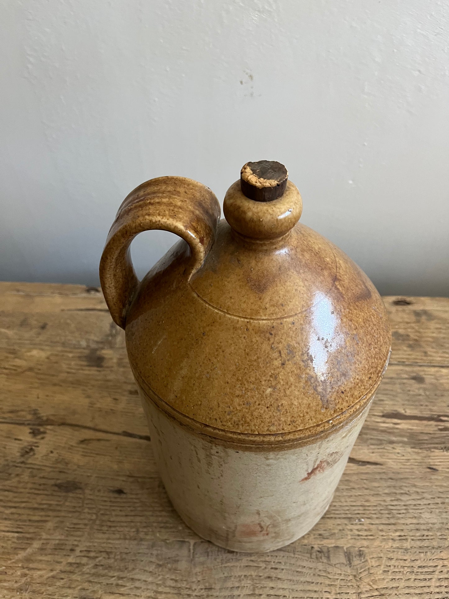 Jarra o Caneco ceramica vidriada XIX